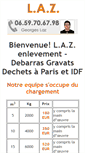 Mobile Screenshot of debarras-gravats-dechets.fr